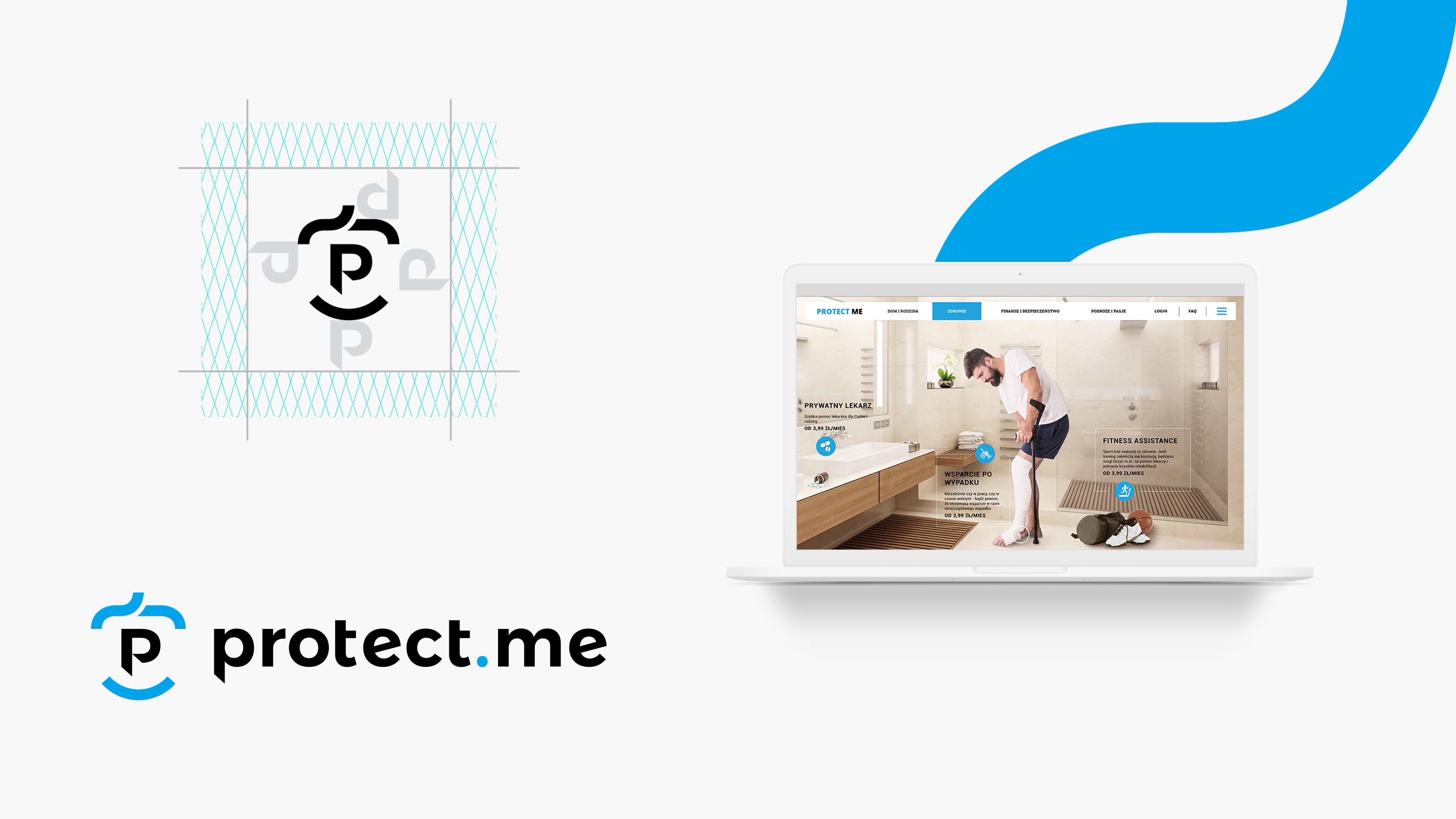 Protect.me Branding Logo AplikacjaMobilna Sprzedaż